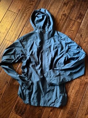Nau Blue Full Zip Lightweight Windbreaker Jacket Size Medium